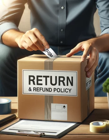 DALL·E 2024-05-30 15.07.51 - A realistic photo for a return and refund policy page, showing a person carefully packing an item for return. The scene should include a cardboard box