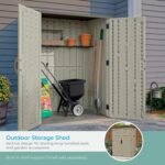 54 Cu Ft Vertical Plastic Shed – Durable Outdoor Storage Unit - Image 4