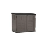 34 Cu Ft Horizontal Resin Shed – Weatherproof Black Storage