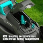 Cordless Electric Lawn Mower 20 V – 13.2” 5-Height Adjustment - Image 6