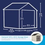 8×10 FT Tremont Resin Shed – Double Doors Vanilla & Slate - Image 12