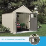 8×10 FT Tremont Resin Shed – Double Doors Vanilla & Slate - Image 3