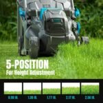 Cordless Electric Lawn Mower 20 V – 13.2” 5-Height Adjustment - Image 7