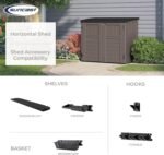 34 Cu Ft Horizontal Resin Shed – Weatherproof Black Storage - Image 11