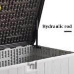 110 Gal Resin Deck Box – Waterproof Lockable Outdoor Bin - Image 7